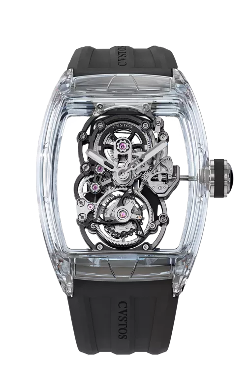 CHALLENGE TOURBILLON 8 SAPPHIRE/BLUE MVT Watch | Cvstos